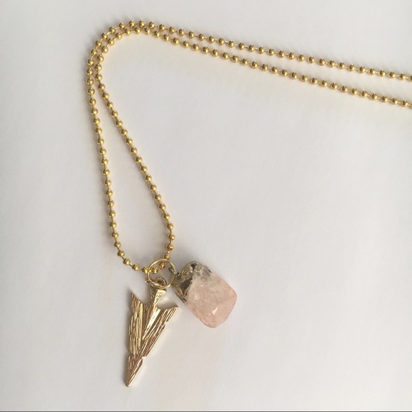 wildarrow Jewelry - Wild Coral Quartz + Arrowhead Necklace